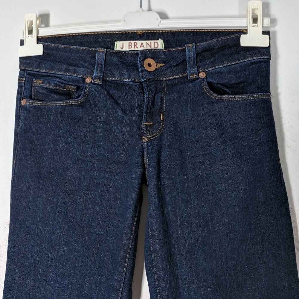 Y2K Super Low Rise J.Brand Pure Flare Dark Wash Jeans - Picture 3 of 6